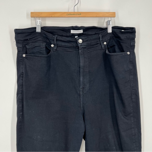 Good American Black Good Waist Stretch Denim Skinny Jeans Size 24 - Picture 3 of 8